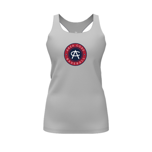[FT0TRBGY-FYS-LOGO1] Decker Racerback Tank Top (Female Youth S, Gray, Logo 1)