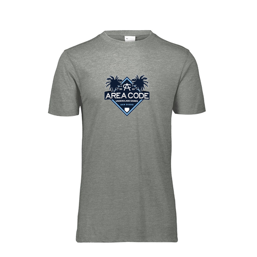 [FTSCUBGY-YS-LOGO3] Decker Youth Tri-Blend T-Shirt - Short Sleeve (Youth S, Gray, Logo 3)