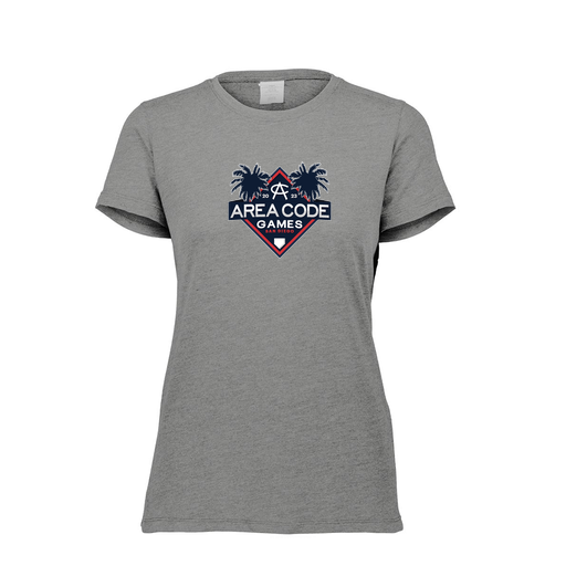 [FTSCUBGY-FAXS-LOGO2] Decker Women's Tri-Blend T-Shirt - Short Sleeve (Female Adult XS, Gray, Logo 2)