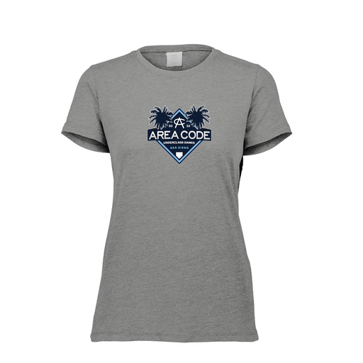 [FTSCUBGY-FAXS-LOGO3] Decker Women's Tri-Blend T-Shirt - Short Sleeve (Female Adult XS, Gray, Logo 3)