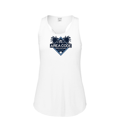 [FT0TUBWH-FAS-LOGO3] Ladies Tri Blend Tank Top (Female Adult S, White, Logo 3)