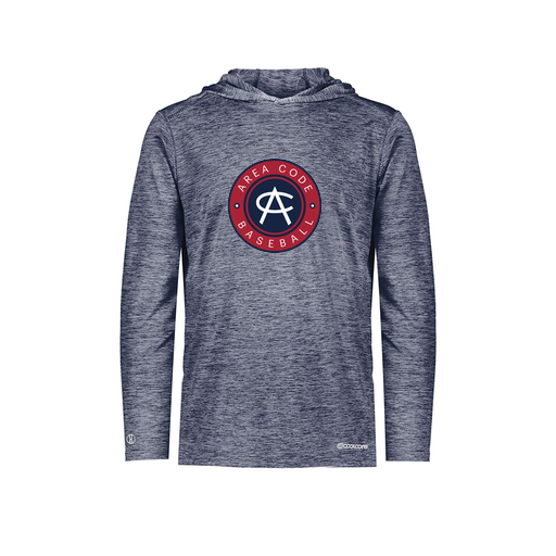 [FOLHCGNV-AS-LOGO1] Decker Men's Charge Hoodie (Adult S, Navy, Logo 1)