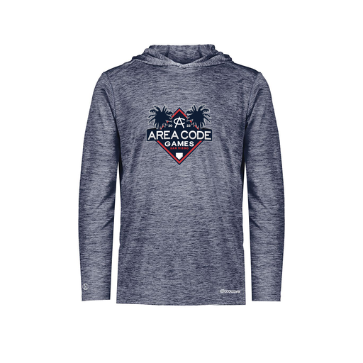 [FOLHCGNV-AS-LOGO2] Decker Men's Charge Hoodie (Adult S, Navy, Logo 2)