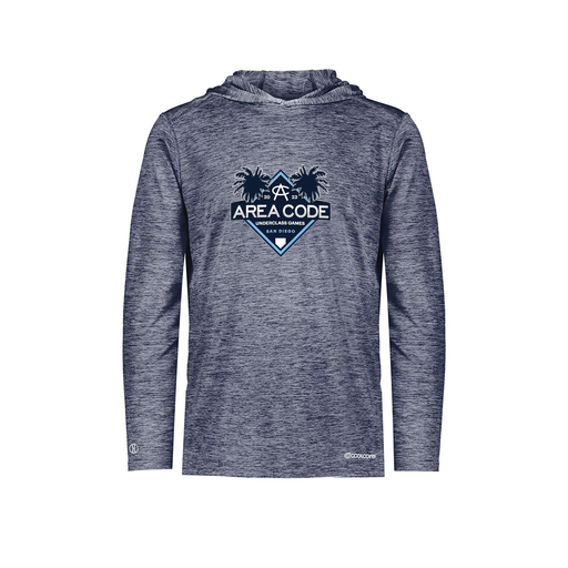[FOLHCGNV-AS-LOGO3] Decker Men's Charge Hoodie (Adult S, Navy, Logo 3)