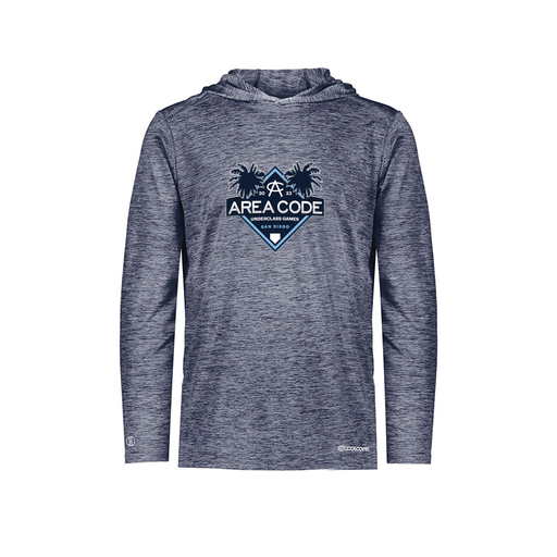 [FOLHCGNV-YS-LOGO3] Decker Youth Charge Hoodie (Youth S, Navy, Logo 3)