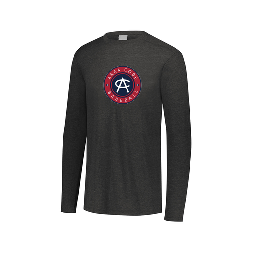 [FTLCUBBK-AXS-LOGO1] Decker Men's Tri-Blend T-Shirt - Long Sleeve (Adult XS, Black, Logo 1)