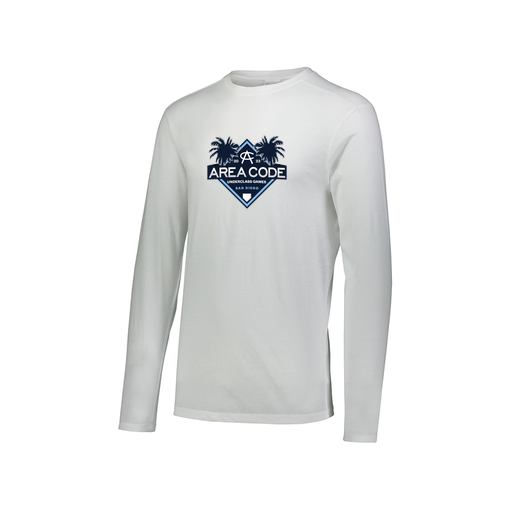 [FTLCUBWH-AXS-LOGO3] Decker Men's Tri-Blend T-Shirt - Long Sleeve (Adult XS, White, Logo 3)