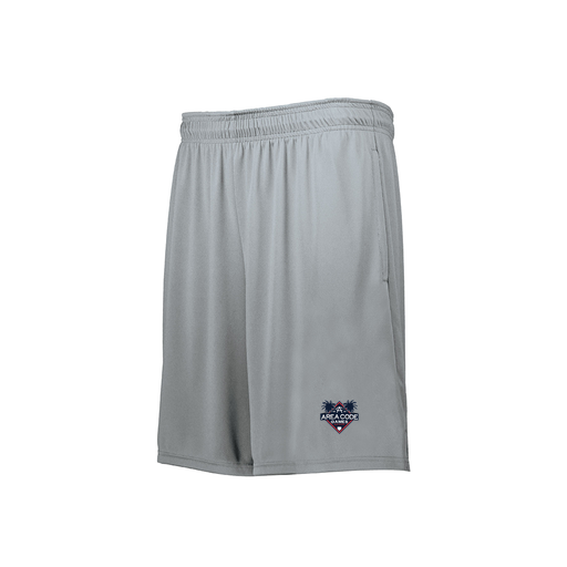 [229511.099.XS-LOGO2] Decker Men's Swift Short (Adult XS, Silver, Logo 2)