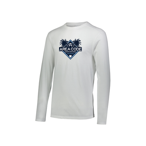 [FTLCUBWH-YS-LOGO3] Decker Youth Tri-Blend T-Shirt - Long Sleeve (Youth S, White, Logo 3)