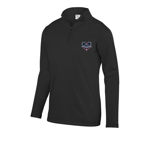 [5508.080.S-LOGO2] Decker Youth FlexFleece 1/4 Zip (Youth S, Black, Logo 2)