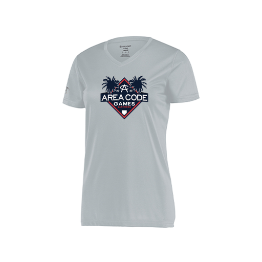 [222820.099.S-LOGO2] Ladies Movement Dri Fit Shirt (Female Adult S, Silver, Logo 2)